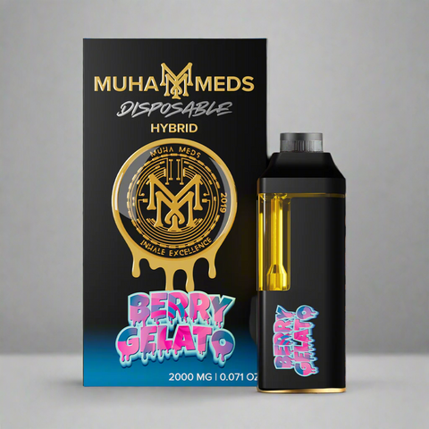 🔥2g Muha Meds – Berry Gelato Live Resin Disposable