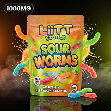 1000mg LiiTT Exotics Sour Worms