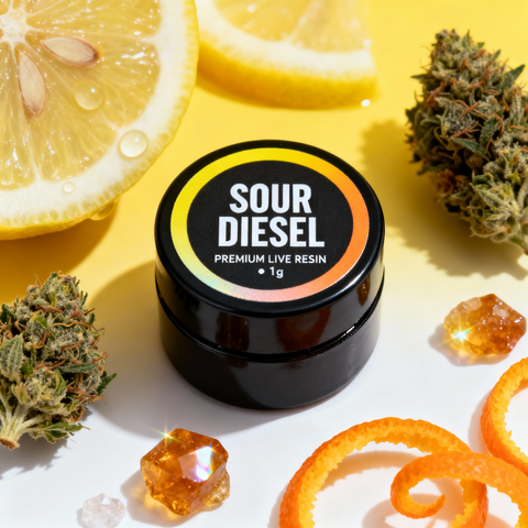 1g Premium Live Resin – Sour Diesel