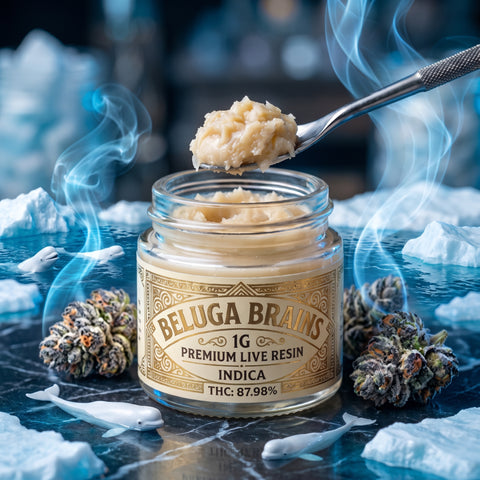 1g Premium Live Resin – Beluga Brains