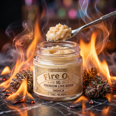 1g Premium Live Resin – Fire OG