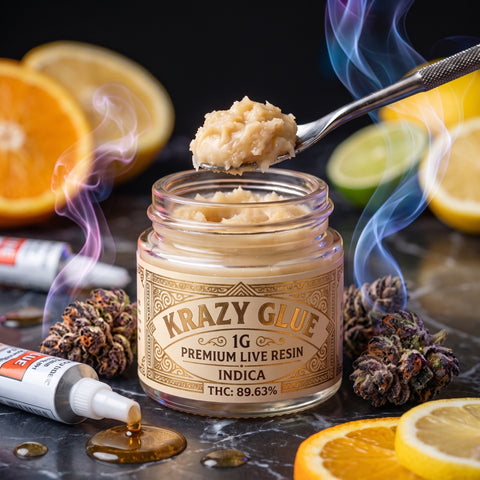 1g Premium Live Resin – Krazy Glue