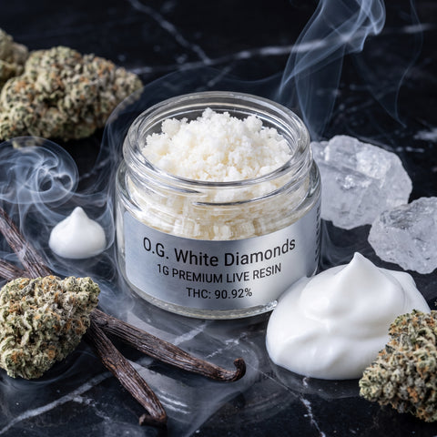 1g Premium Live Resin – O.G. White Diamonds