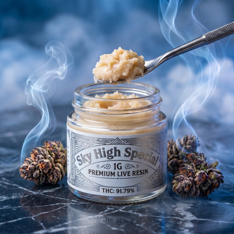 1g Premium Live Resin – Sky High Special