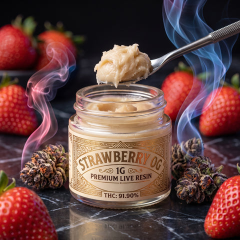 1g Premium Live Resin – Strawberry OG