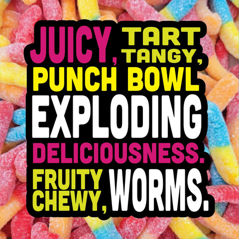 Gummy Worms - Very Berry $2.49/per 100mg