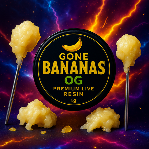 1g Premium Live Resin – Gone Bananas OG