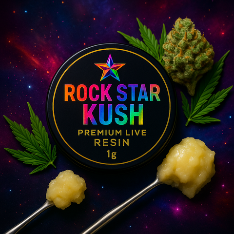 1g Premium Live Resin – Rock Star Kush
