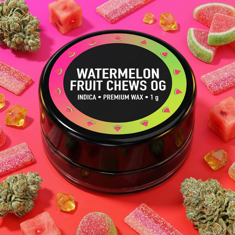 1g Premium Live Resin – WATERMELON FRUIT CHEWS OG