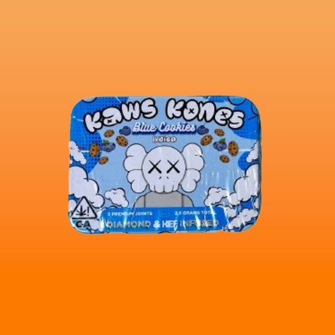 Kaws Kones 5-Pack - Blue Cookies Diamond & Kief Infused