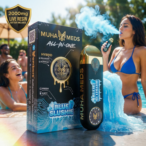 🔥2g Muha Meds – Blue Slushie Live Resin Disposable