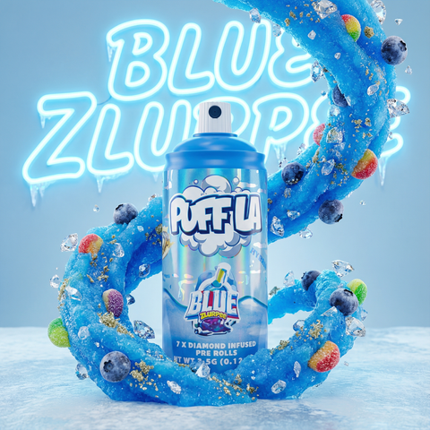 7-Pack Puff - Blue Zlurpee Liquid Diamond & Kief Infused