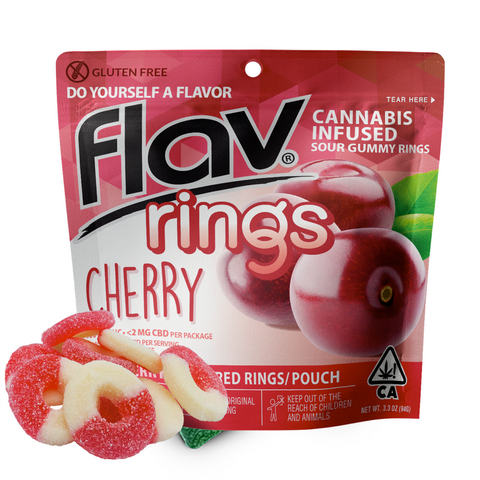 600mg Flav Cherry Rings $5 per 100mg