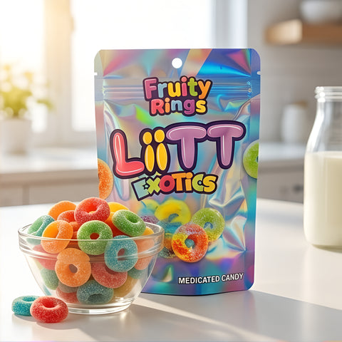1000mg LiiTT Exotics - Fruity Rings Medicated Candy