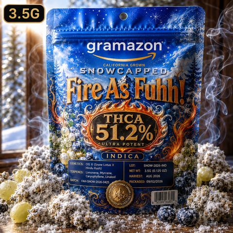 3.5g ❄️ Fire As Fuhh! - Snowcapped Indica