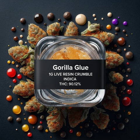 1g Live Resin Crumble: Gorilla Glue