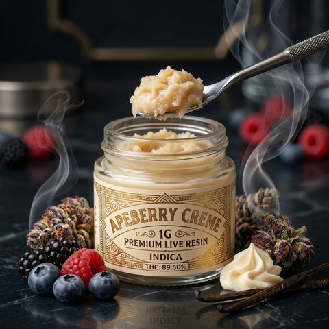 1g Premium Live Resin – APEBERRY CRÈME