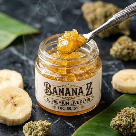 1g Premium Live Resin – Banana Z
