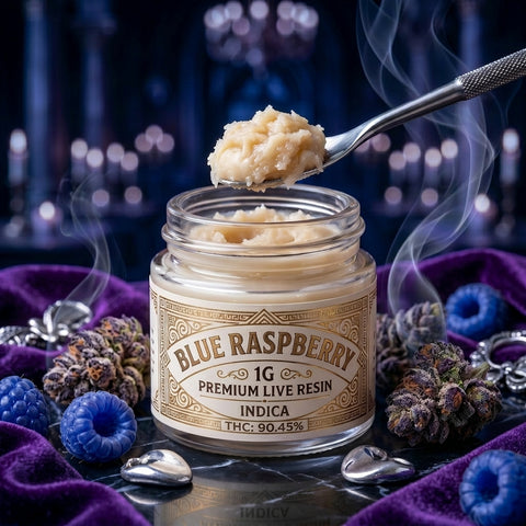 1g Premium Live Resin – Blue Raspberry