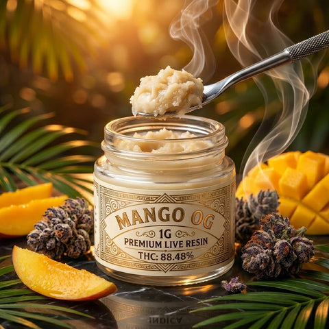 1g Premium Live Resin – Mango OG