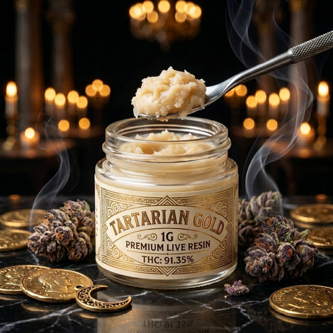 1g Premium Live Resin – Tartarian Gold
