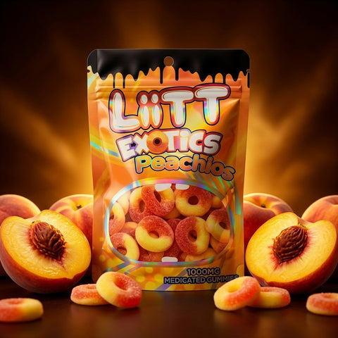 LiiTT Exotics Peachios 1000mg package