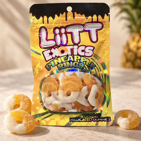 LiiTT Exotics Pineapple Rings 1000mg package