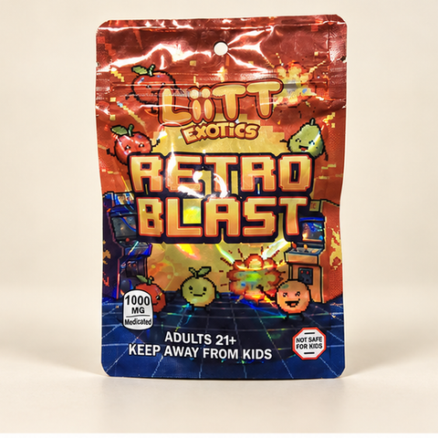 LiiTT Exotics Retro Blast 1000mg package