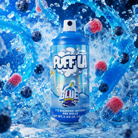 7-Pack Puff - Blue Zlurpee Liquid Diamond & Bubble Hash Infused