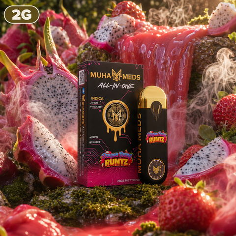 🔥2g Muha Meds – Dragon Berry Runtz Live Resin Disposable