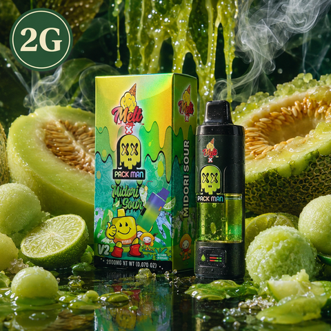 2g Melt x Pack Man - Midori Sour Live Resin Sugar Liquid Diamonds