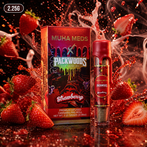 2.25g Muha Meds x Packwoods - Strawberry