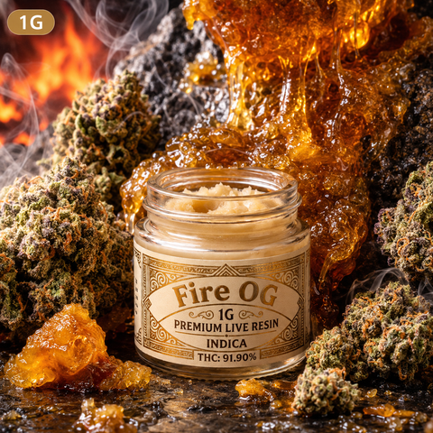 1g Premium Live Resin – Fire OG