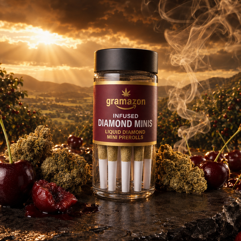 5-pack Pre-Rolls - Cherry Cash Liquid Diamonds Kief Infused