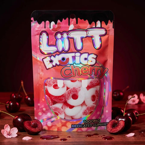 1000mg LiiTT Exotics - Cherry Medicated Gummies