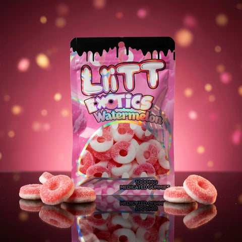 1000mg LiiTT Exotics - Watermelon Medicated Gummies