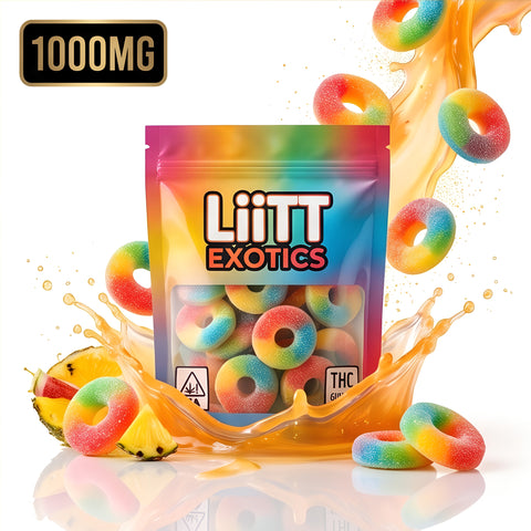 1000mg LiiTT Exotics - Fruity Rings Medicated Candy
