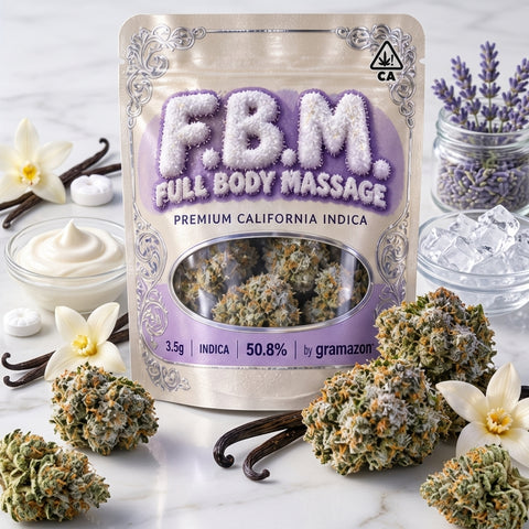 3.5g ❄️ F.B.M. Full Body Massage - Snowcapped Indica