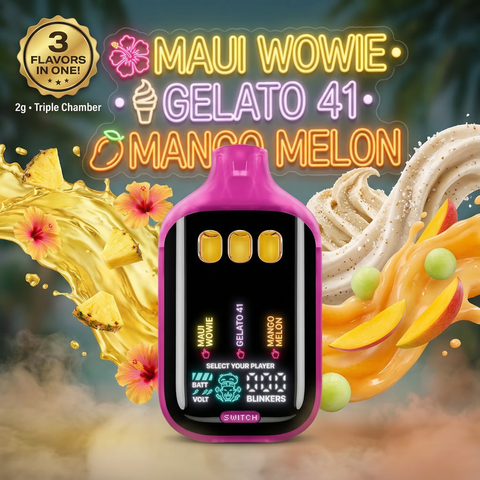 🔥2g Switch - MangoMelon x Gelato41 x MauiWowie - Liquid Live Diamonds Disposable
