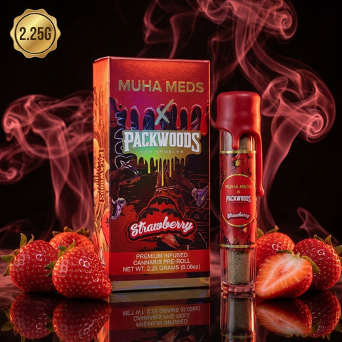 2.25g Muha Meds x Packwoods - Strawberry