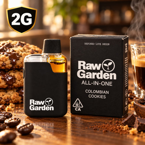 2g Raw Garden All-In-One Disposable - Colombian Cookies
