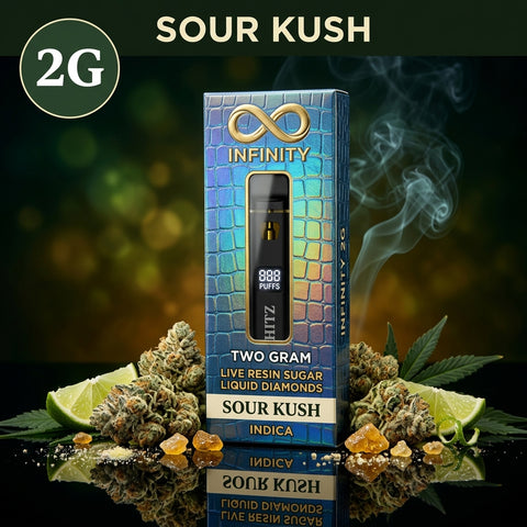 2g Infinity - Sour Kush Live Resin Sugar Liquid Diamonds