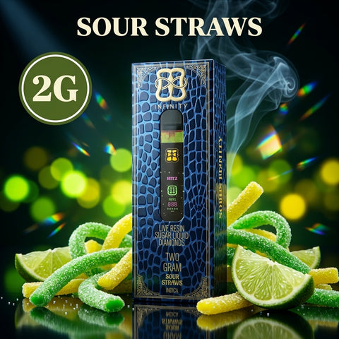 2g Infinity - Sour Straws Live Resin Sugar Liquid Diamonds